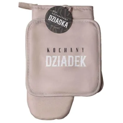 Be-Happy Gifts Zestaw r�kawica kuchenna + �apka Kochany Dziadek