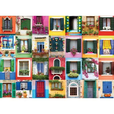 Puzzle 1000 el. �r�dziemnomorskie okna Eurographics