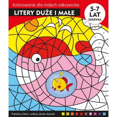 Litery i liczby kolorowanki edukacyjne dla ma�ych odkrywc�w
