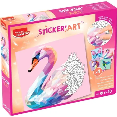 Creativ Sticker Art przyklejanie po numerach MAPED
