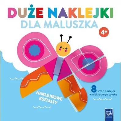 Du�e naklejki dla maluszka. Motylek 4+