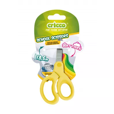 Cricco No�yczki szkolne z mi�kkim uchwytem 13,5 cm
