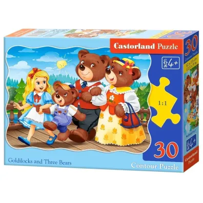Puzzle 30 el. Goldilocks AND Three Bears Castorland