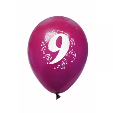 Arpex Balon dekoracyjny z nadrukiem cyferki 9 K7967