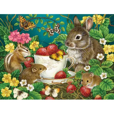 Puzzle 275 el. XL Truskawki G3 Cobble Hill