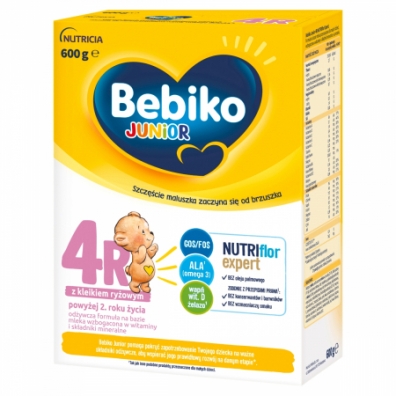 Bebiko Junior 4R Odywcza formua na bazie mleka dla dzieci powyej 2. roku ycia 600 g