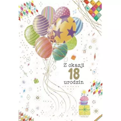 Kartka okolicznociowa Urodziny 18