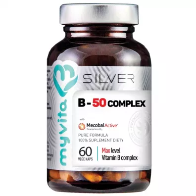 Myvita Silver Witamina B 50 Complex Suplement diety 60 kaps.