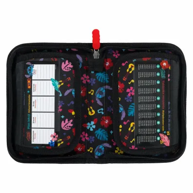 St. Majewski Pi�rnik dwuklapkowy bez wyposa�enia Stitch Black Aloha