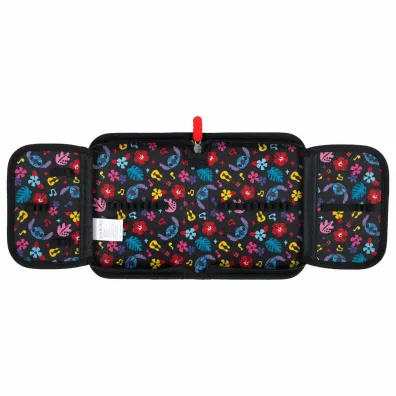 St. Majewski Pi�rnik dwuklapkowy bez wyposa�enia Stitch Black Aloha