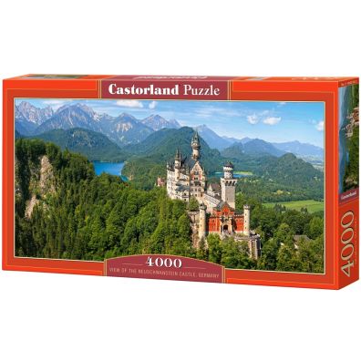 Puzzle 4000 el. Viev of the Neuschwanstein Castle Germany Castorland