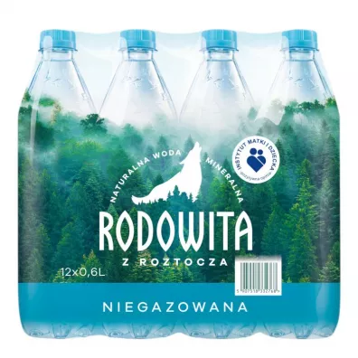 Rodowita z Roztocza Woda mineralna niegazowana Zgrzewka 12 x 600 ml - Iwona Wagner