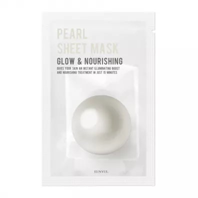 Eunyul Pearl Sheet Mask rozjaniajco-odywiajca maseczka w pachcie z perami 22 ml
