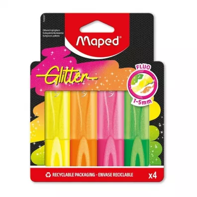 Zakrelacz Glitter Fluo brokatowy 4 kolory MAPED