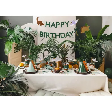 PartyDeco Baner Happy Birthday Dino 3m