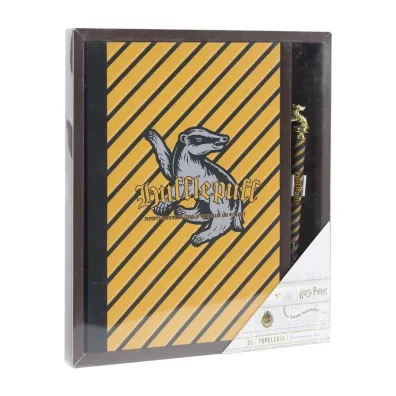Artesania Cerda Zestaw prezentowy notatnik i d�ugopis Hufflepuff