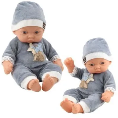 Lalka bobas w szarej pi�amce LeanToys