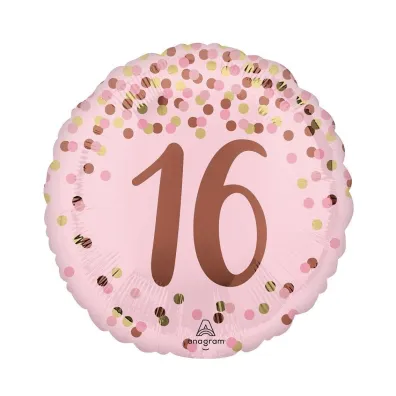 Anagram Balon foliowy Pretty pink 16th Birthday 46cm