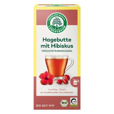 Lebensbaum Herbatka dzika r�a z hibiskusem 20 x 2.5 g Bio
