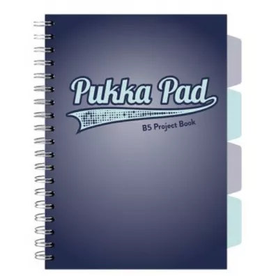 Pukka Pad Project Book Navy B5 kratka 100 kartek 3 szt.