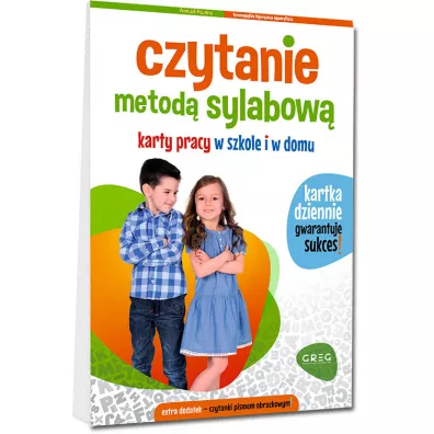 Czytanie metod sylabow. Karty pracy w szkole i w domu