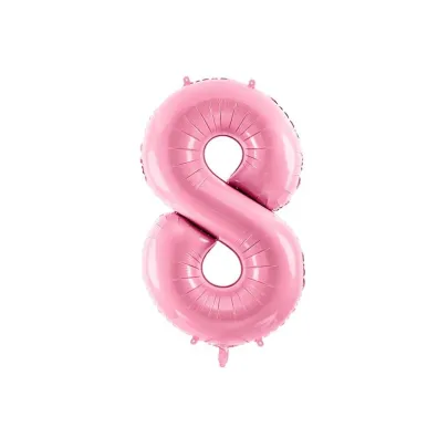 PartyDeco Balon foliowy 8 r�owy 86cm