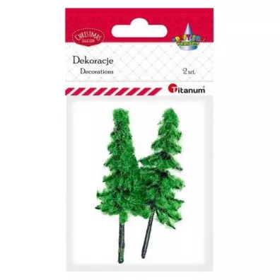 Titanum Drzewka plastikowe choinki 2 szt.