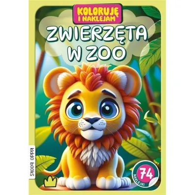 Koloruj� i naklejam, Zwierz�ta w zoo