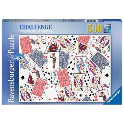 Puzzle 500 el. Przetasowane karty Ravensburger