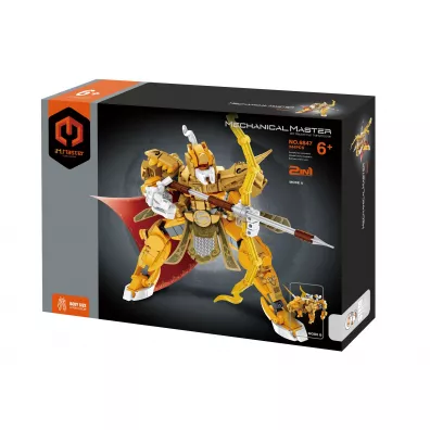 Klocki Robot Tygrys ��ty 2w1 344el