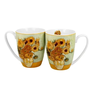 Duo Sp. z o.o. Komplet kubkw Van Gogh Sunflowers 2 x 350 ml
