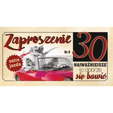 AbCard Zaproszenie Urodziny Z90 10 szt.