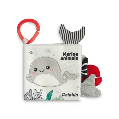 Black&White Ksieczka materiaowa Delfin Sensillo