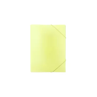 Biurfol Teczka A4 z gumk� PP pastel ��ty