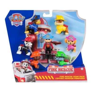 PAW Patrol Fire Rescue Team z 7 kolekcjonerskimi figurkami 6072961 WB6