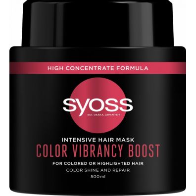 Syoss Intensive Hair Mask Color Vibrancy Boost intensywnie regenerujca maska do wosw farbowanych i rozjanianych 500 ml