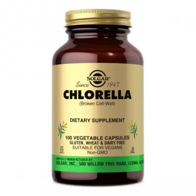 Solgar Chlorella (rozerwane �ciany kom�rkowe) 520 mg - suplement diety 100 kaps.