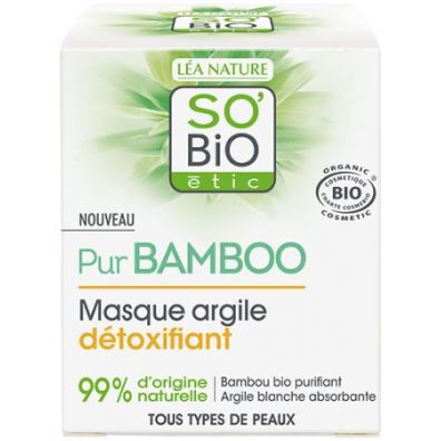 SO'BiO etic Detoksykujca maseczka z glink Pur Bamboo 50 ml
