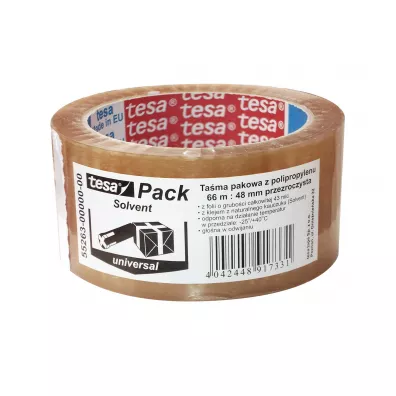 Tesa Ta�ma pakowa Pack Standard Solvent transparentna 66m x 48mm