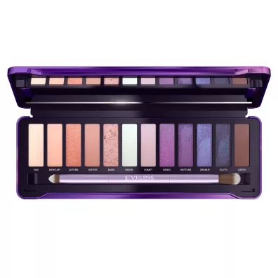 Eveline Cosmetics Mystic Galaxy Eyeshadow Palette paleta 12 cieni do powiek 12 g