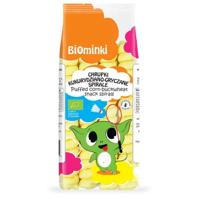 Biominki Chrupki kukurydziano-gryczane spirale bezglutenowe 60 g Bio