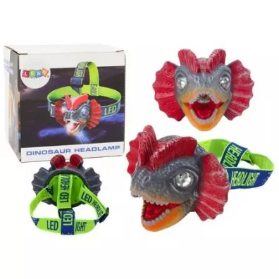 Latarka czo��wka regulowana Dinozaur LeanToys