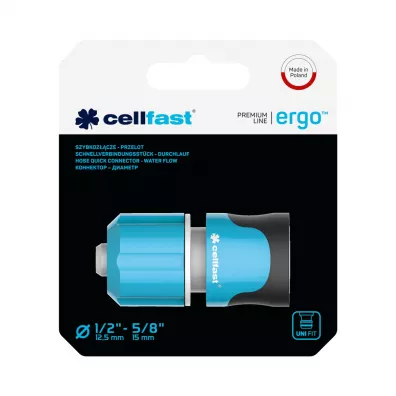 Cellfast Szybkoz��cze - przelot Ergo 1/2"-5/8"