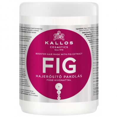 Kallos Fig Booster Hair Mask With Fig Extract maska z wyciągiem z fig do włosów cienkich i pozbawionych blasku 1 l