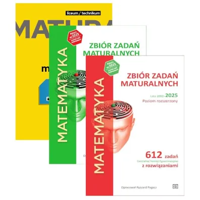 Pakiet Matura 2026: Matematyka. Repetytorium maturalne, Matematyka. Zbi�r zada� maturalnych. Lata 2010-2025. Poziom podstawowy, Matematyka. Zbi�r zada� maturalnych. Lata 2002-2025. Poziom rozszerzony