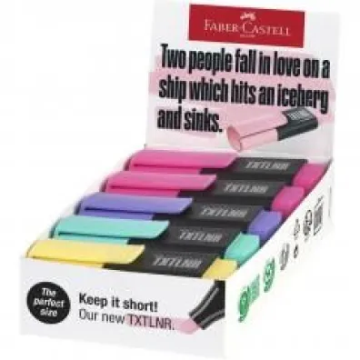 Faber-Castell Minidisplay zakre�lacz mini txtlnr kol. pastelowe zestaw b 10 szt.