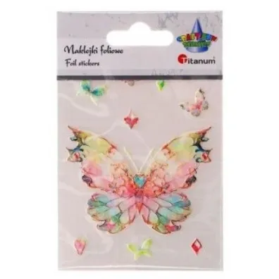 Titanum Naklejki foliowe motyl 74x55mm 9 szt.