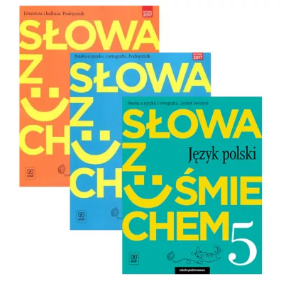 S�owa z u�miechem. Jezyk polski. Podr�cznik Literatura i kultura, podr�cznik Nauka o j�zyku i ortografia i zeszyt �wicze� dla klasy 5 szko�y podstawowej - Anita �egle�, Ewa Horwath