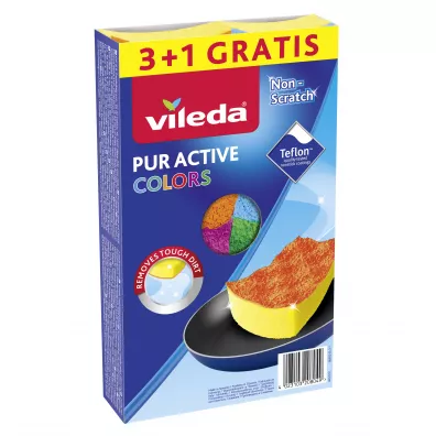 Vileda Zmywak Pur Active Colors 4 szt.