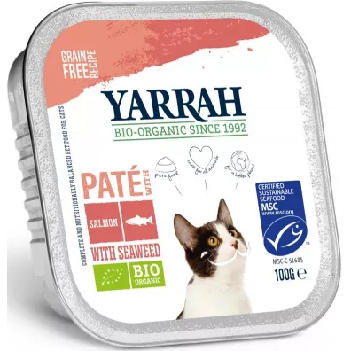 Yarrah Pasztet z �ososia z algami dla kota 100 g Bio